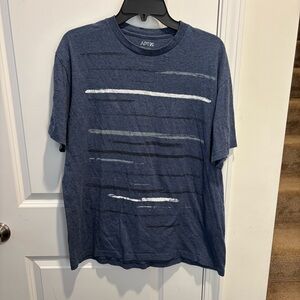 Apt. 9 Men's Blue Graphic T-Shirt 2000s era
